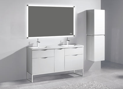 Milano 60D" Free Standing Vanity Cabinet
