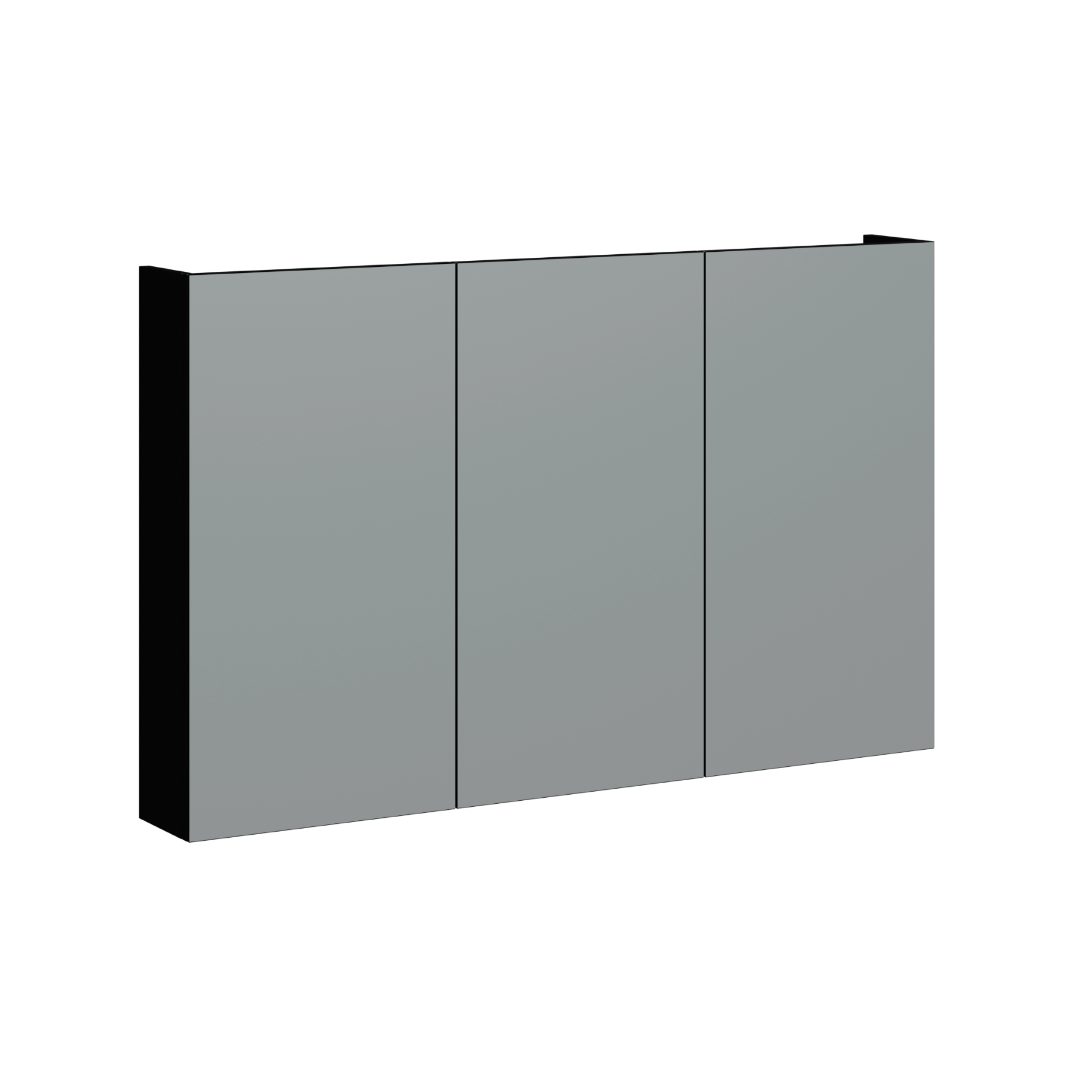 Natick Wall Mount Medicine Cabinet 48 Inch Black Satin