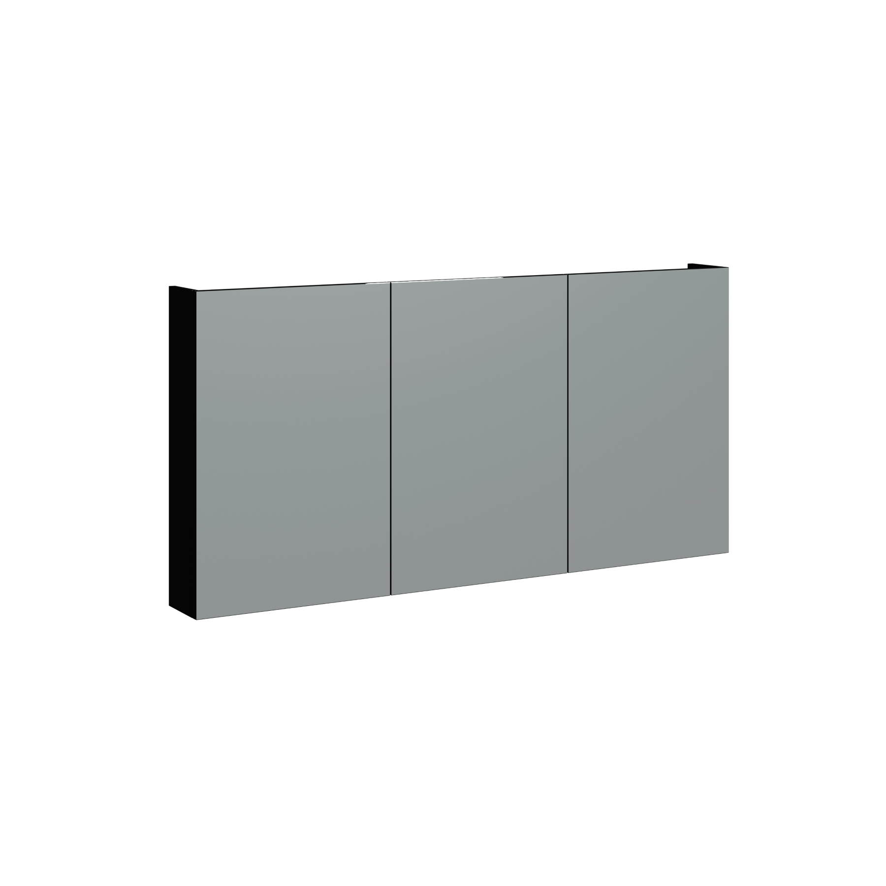 Natick Wall Mount Medicine Cabinet 60 Inch Black Satin