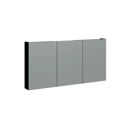 Natick Wall Mount Medicine Cabinet 60 Inch Black Satin