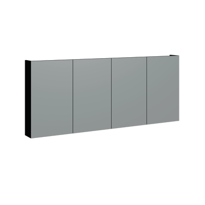 Natick Wall Mount Medicine Cabinet 72 Inch Black Satin