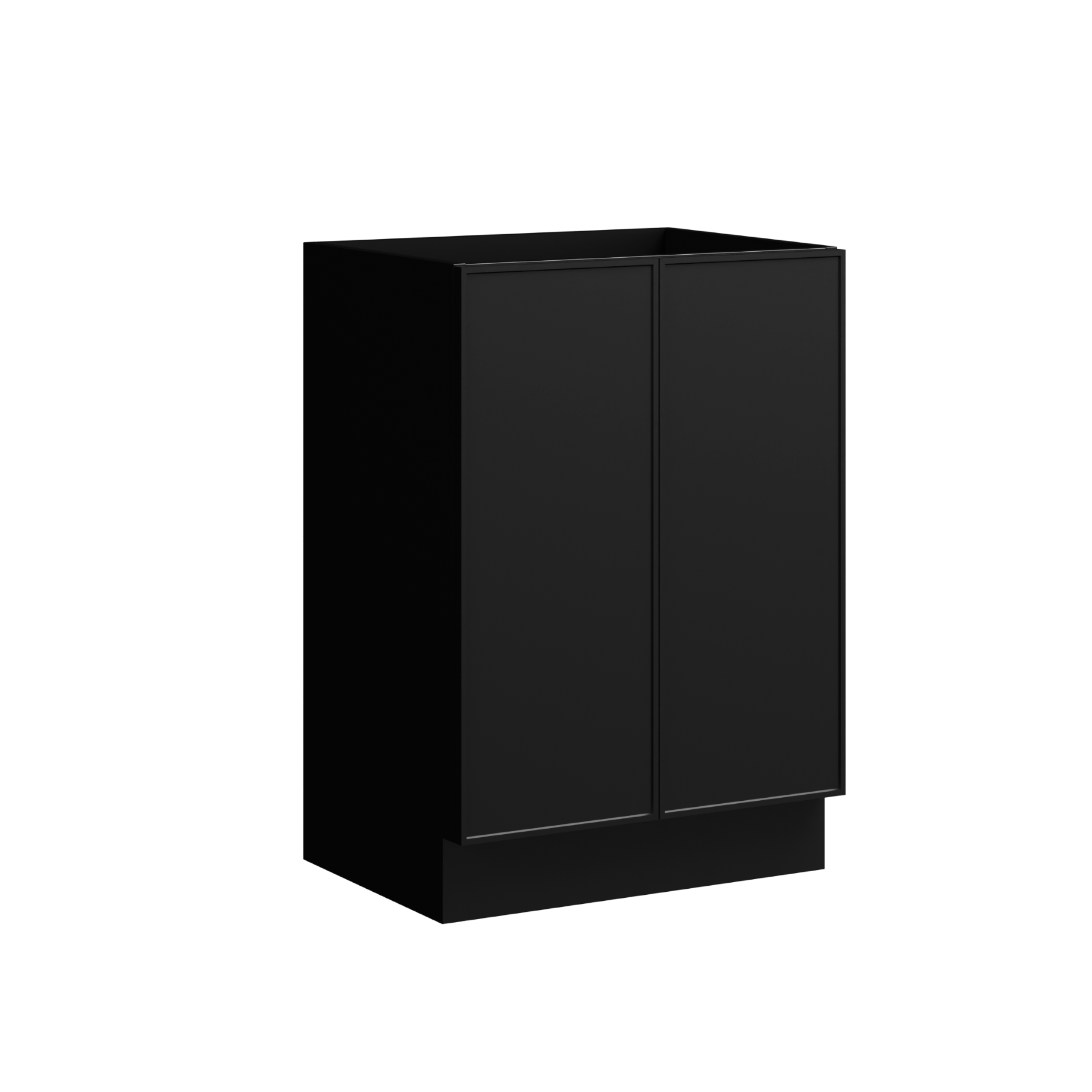 Natick Floor Standing Vanity 24 Inch Black Satin