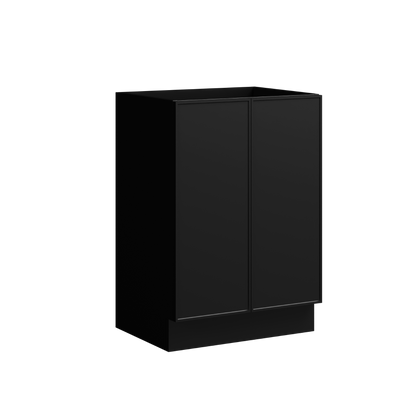 Natick Floor Standing Vanity 24 Inch Black Satin