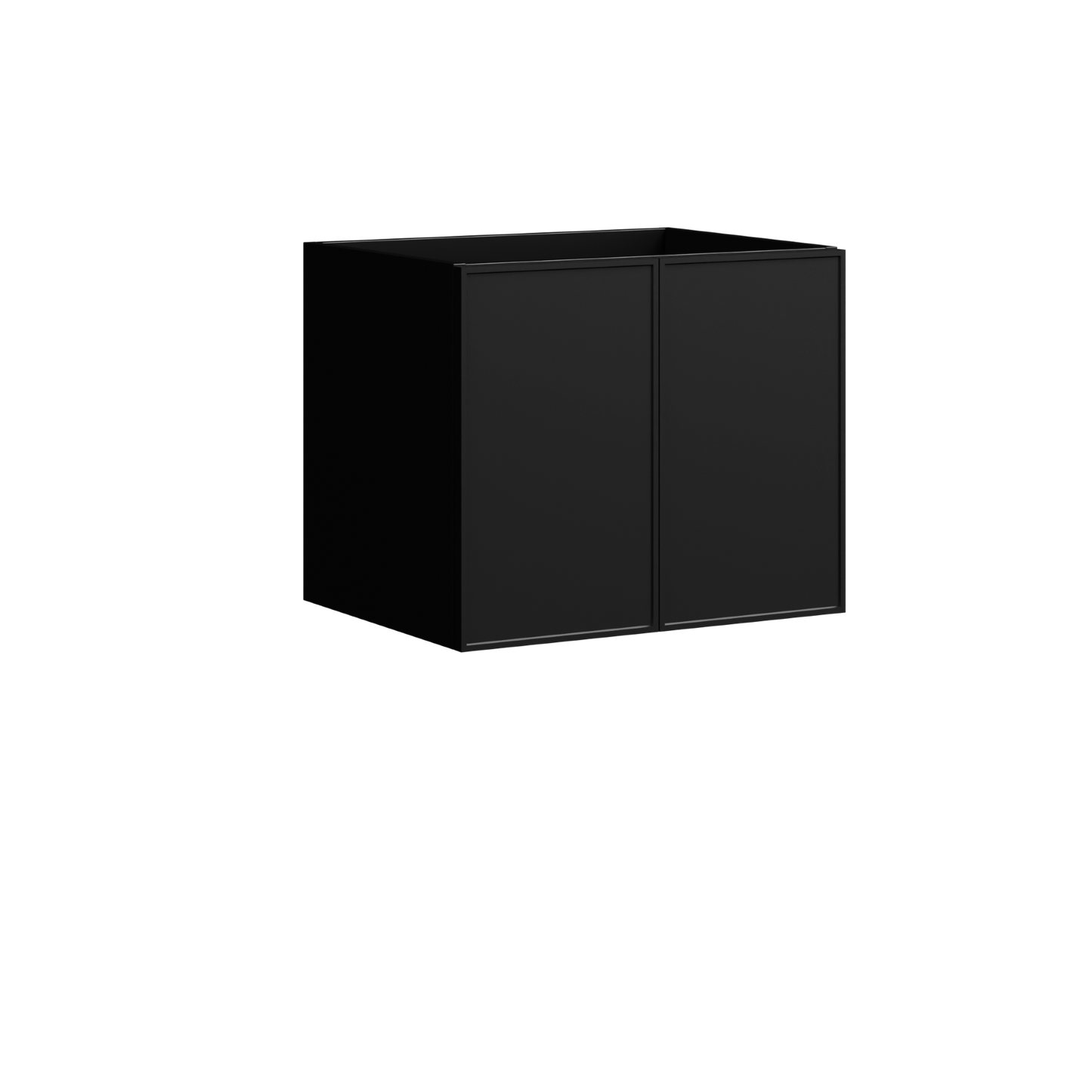 Natick Wall Mount Vanity 24 Inch Black Satin