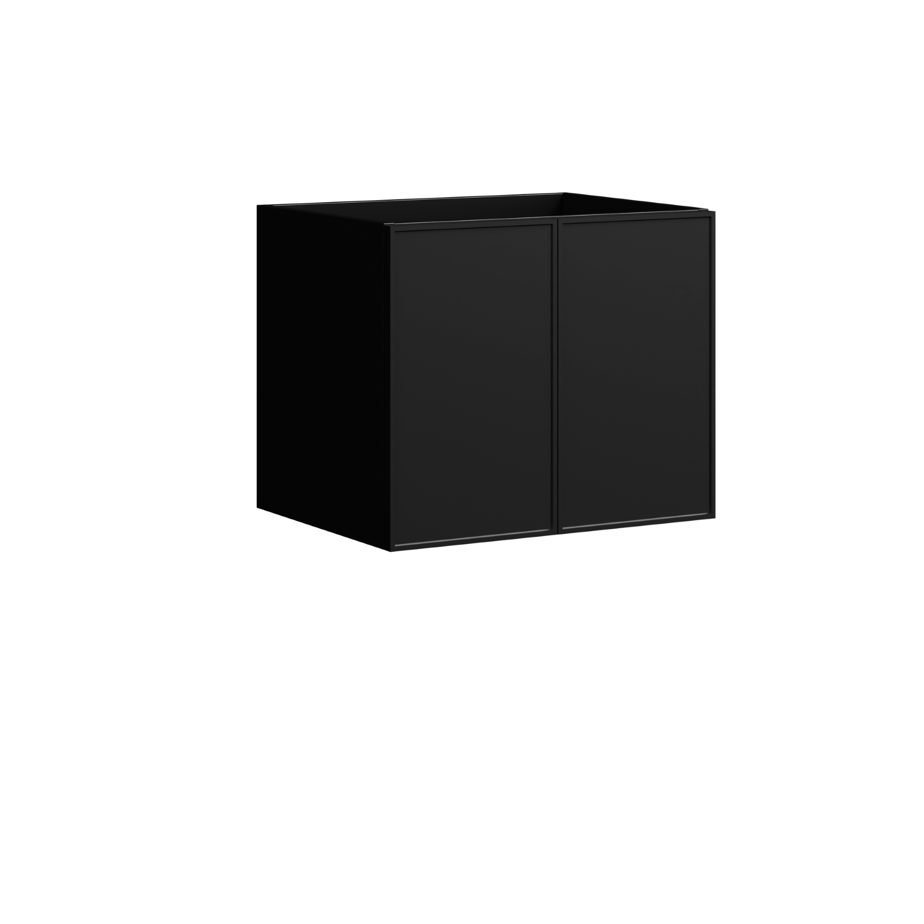 Natick Wall Mount Vanity 24 Inch Black Satin