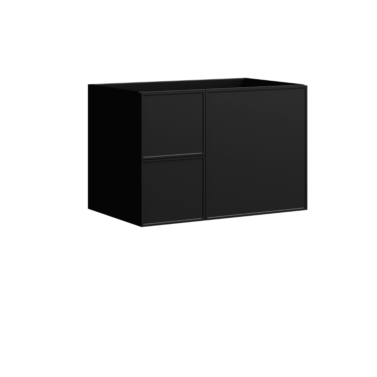 Natick Wall Mount Vanity 30 Inch Black Satin