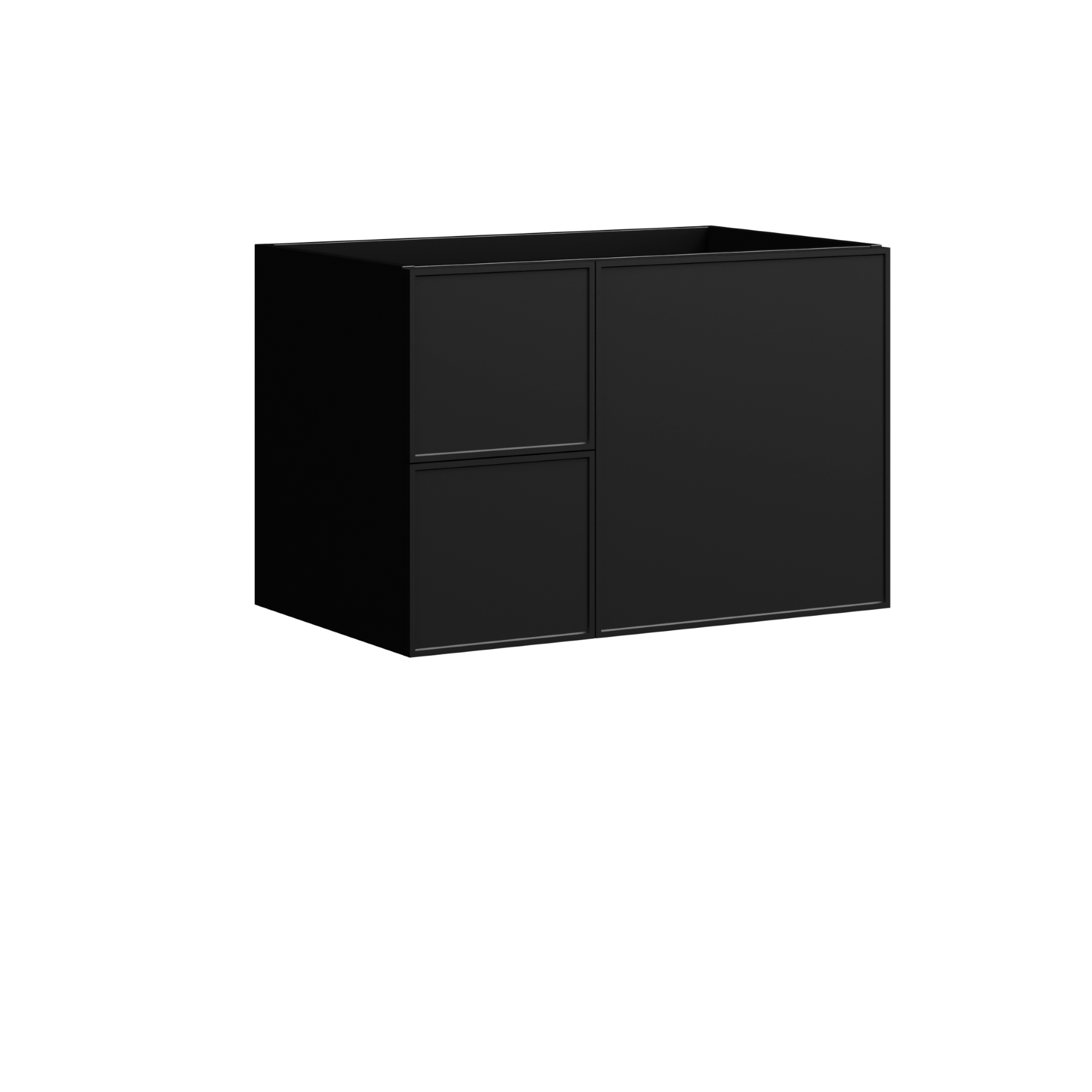 Natick Wall Mount Vanity 30 Inch Black Satin