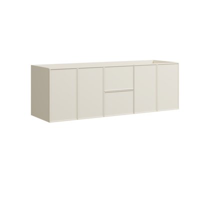 Natick Wall Mount Double Vanity 60 Inch