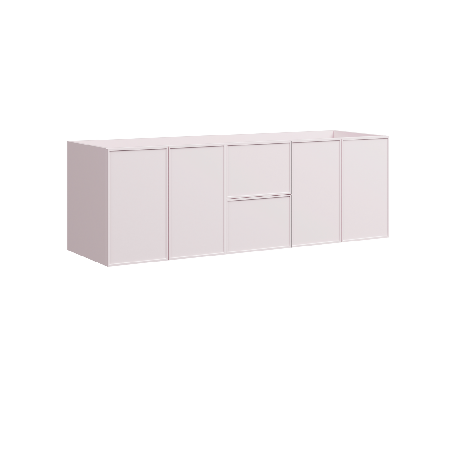 Natick Wall Mount Double Vanity 60 Inch