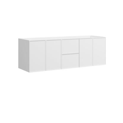 Natick Wall Mount Double Vanity 60 Inch