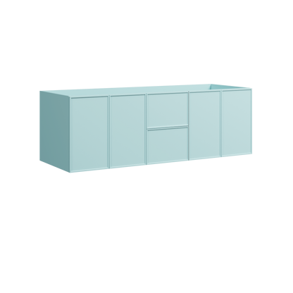 Natick Wall Mount Double Vanity 60 Inch