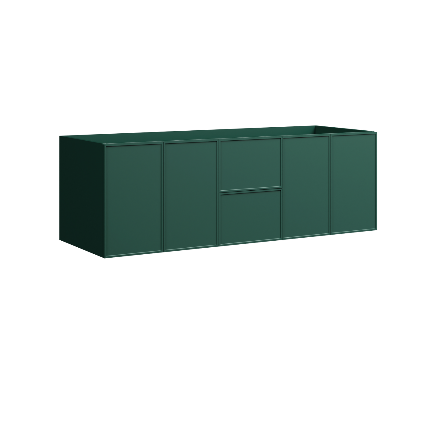Natick Wall Mount Double Vanity 60 Inch