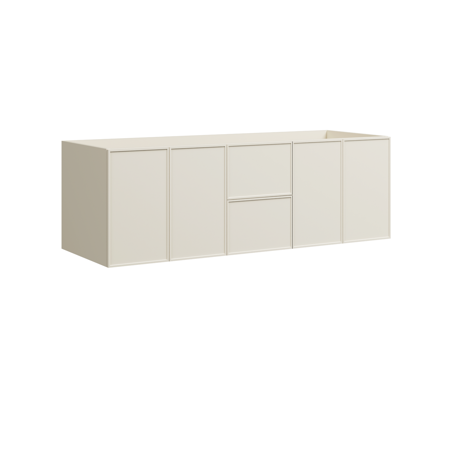 Natick Wall Mount Double Vanity 60 Inch