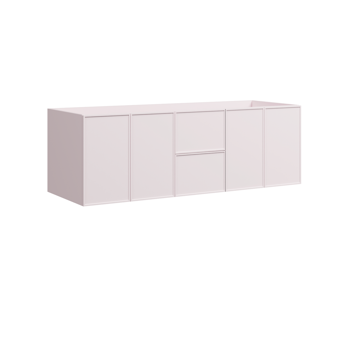 Natick Wall Mount Double Vanity 60 Inch