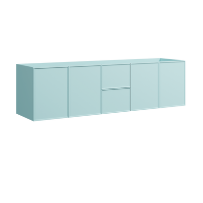 Natick Wall Mount Double Vanity 72 Inch