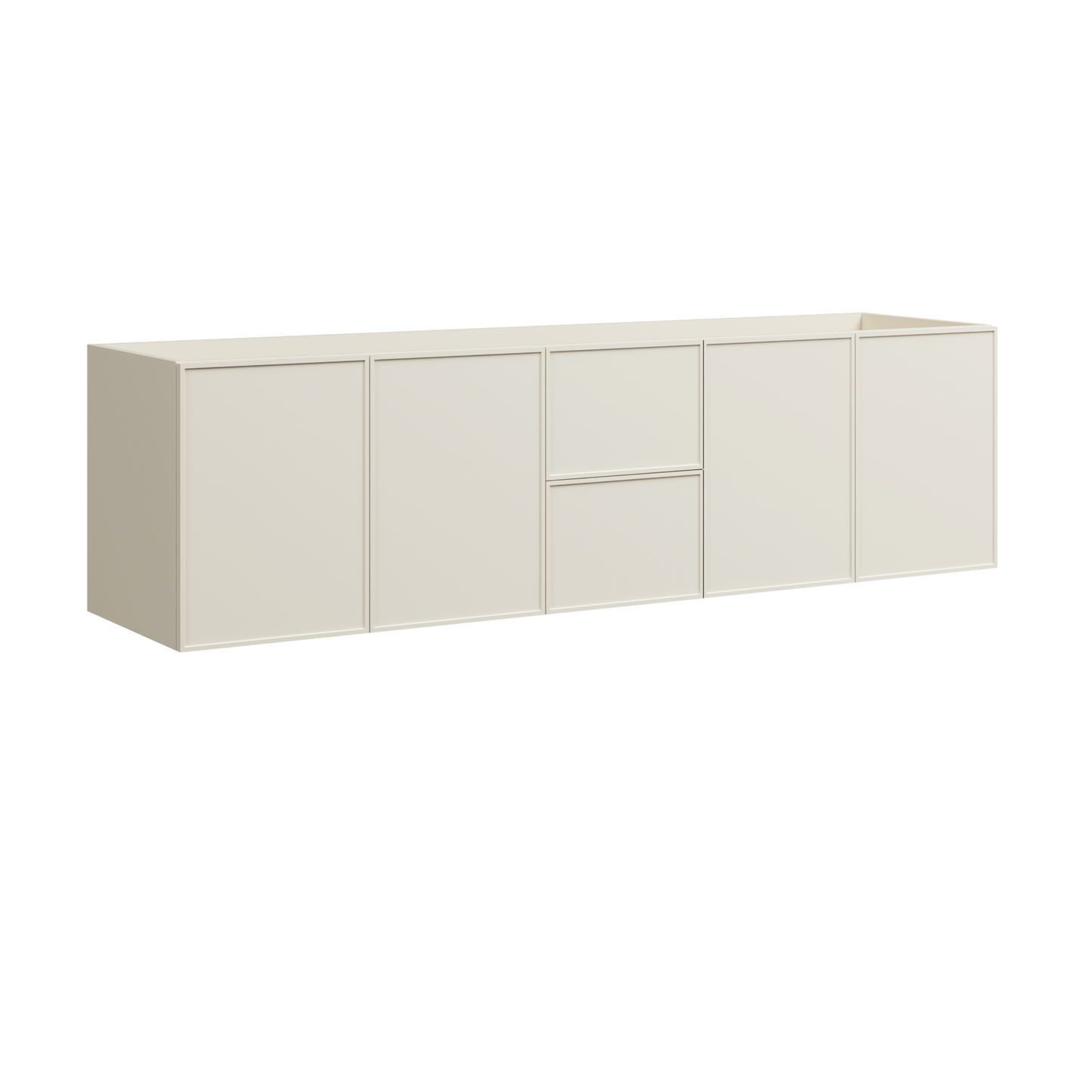 Natick Wall Mount Double Vanity 72 Inch