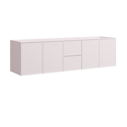 Natick Wall Mount Double Vanity 72 Inch