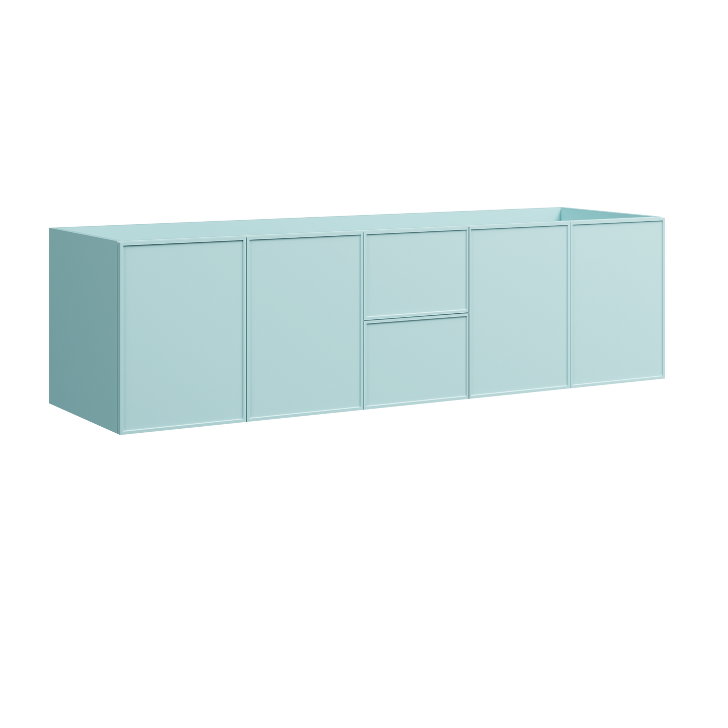 Natick Wall Mount Double Vanity 72 Inch