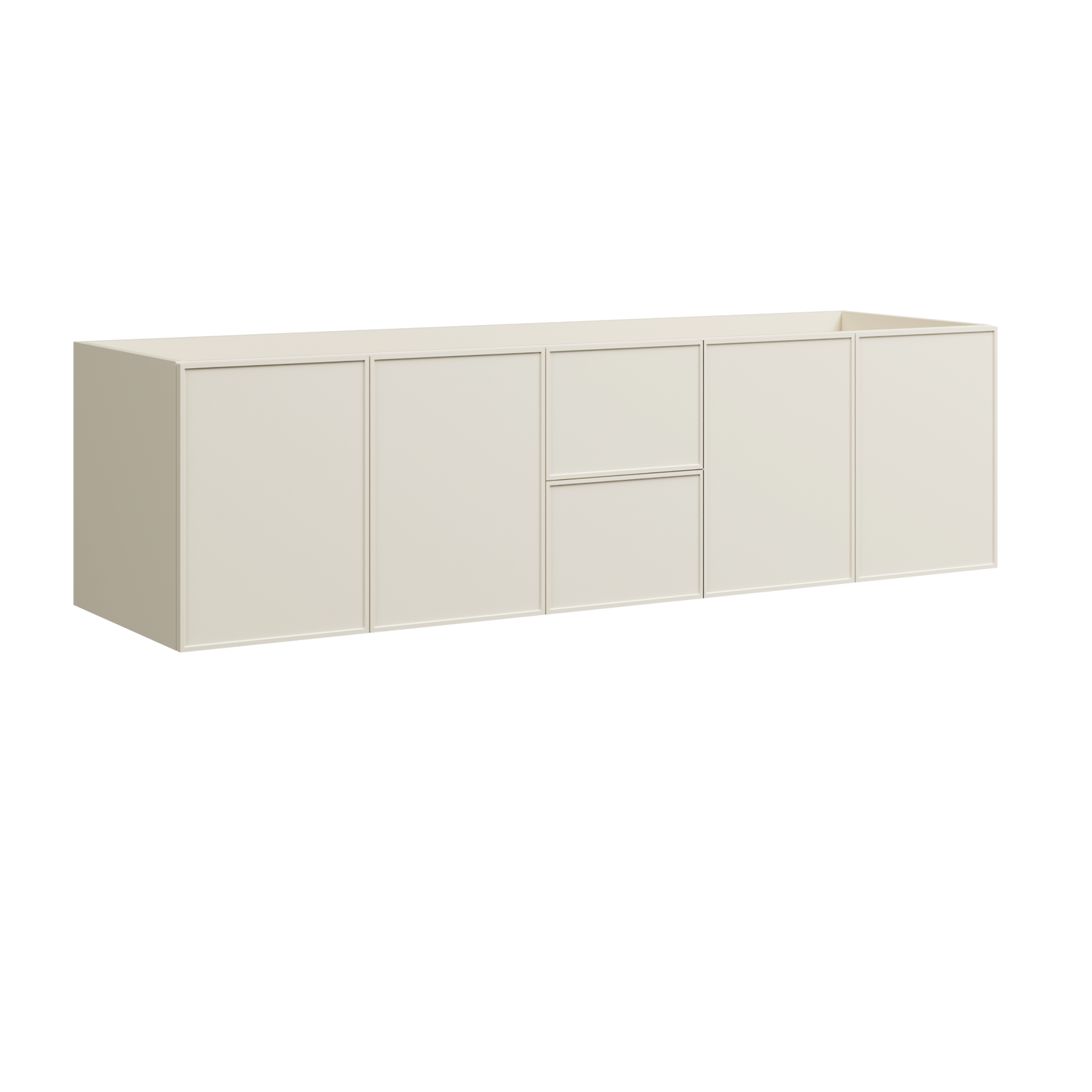 Natick Wall Mount Double Vanity 72 Inch