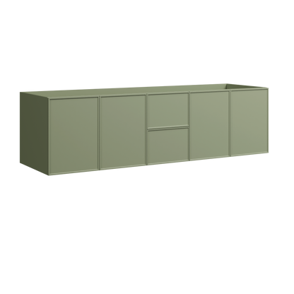 Natick Wall Mount Double Vanity 72 Inch