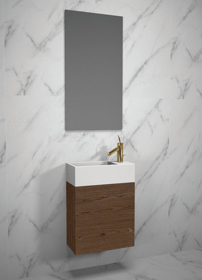 Petite 19" Wall Hung Vanity Cabinet