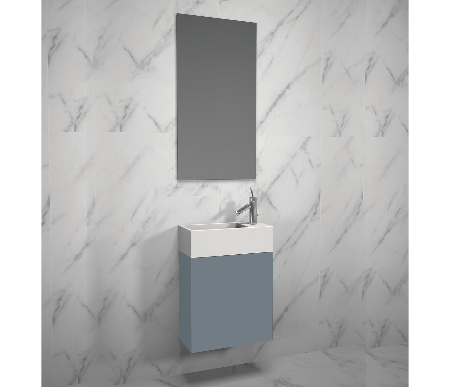 Petite 19" Wall Hung Vanity Cabinet