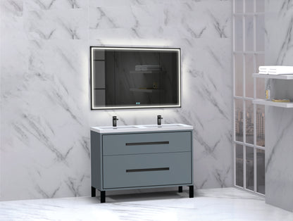 Pinnacle 48D" Free Standing Vanity Cabinet with L-Feet