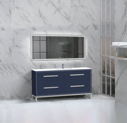Pinnacle 60C" Free Standing Vanity Cabinet with C-Base