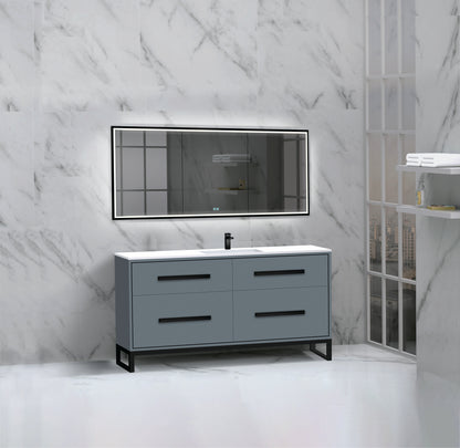 Pinnacle 60C" Free Standing Vanity Cabinet with C-Base