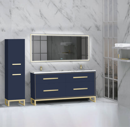 Pinnacle 72D" Free Standing Vanity Cabinet with C-Base