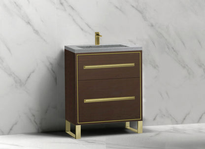 Pinnacle 24" Free Standing Vanity Cabinet with S-Feet