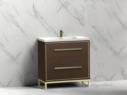 Pinnacle 30" Free Standing Vanity Cabinet with C-Base