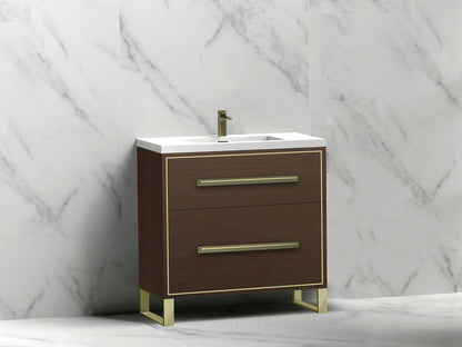 Pinnacle 30" Free Standing Vanity Cabinet with S-Feet