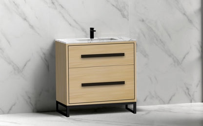 Pinnacle 30" Free Standing Vanity Cabinet with C-Base