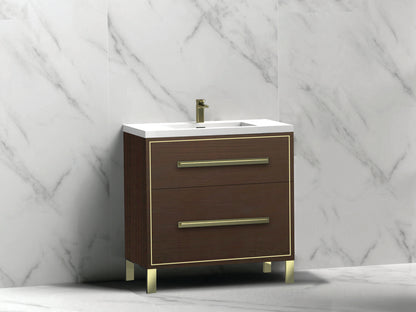 Pinnacle 30" Free Standing Vanity Cabinet with L-Feet