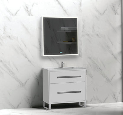 Pinnacle 30" Free Standing Vanity Cabinet with S-Feet