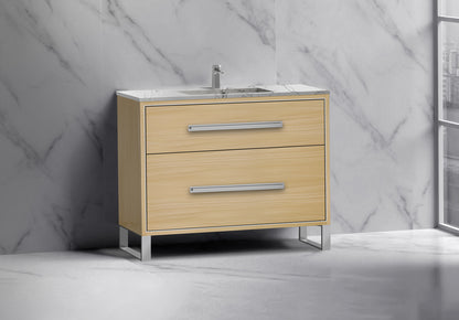 Pinnacle 42" Free Standing Vanity Cabinet with S-Feet