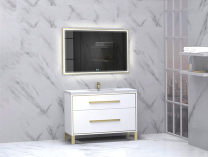Pinnacle 48C" Free Standing Vanity Cabinet with L-Feet