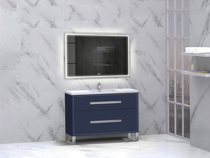 Pinnacle 48C" Free Standing Vanity Cabinet with S-Feet