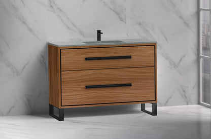 Pinnacle 48C" Free Standing Vanity Cabinet with S-Feet