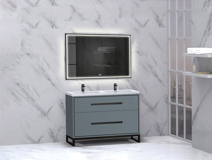 Pinnacle 48D" Free Standing Vanity Cabinet with C-Base