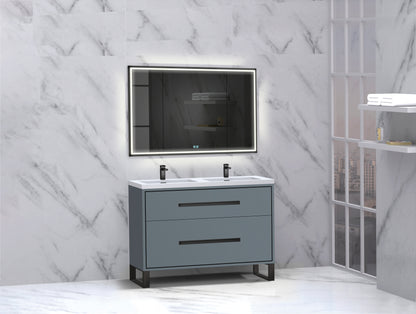 Pinnacle 48D" Free Standing Vanity Cabinet with S-Feet
