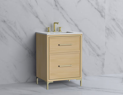 Profile 24" Free Standing Vanity Cabinet with Trendsitional Feet