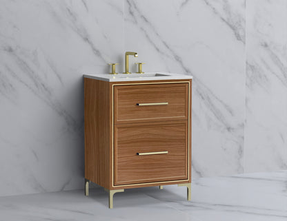 Profile 24" Free Standing Vanity Cabinet with Trendsitional Feet