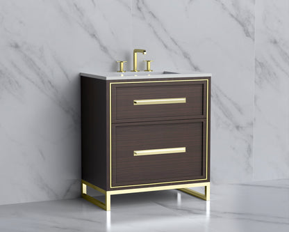 Profile 30" Free Standing Vanity Cabinet with Contempo Feet/Base