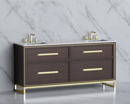 Profile 72" Free Standing Vanity Cabinet with Contempo Feet/Base