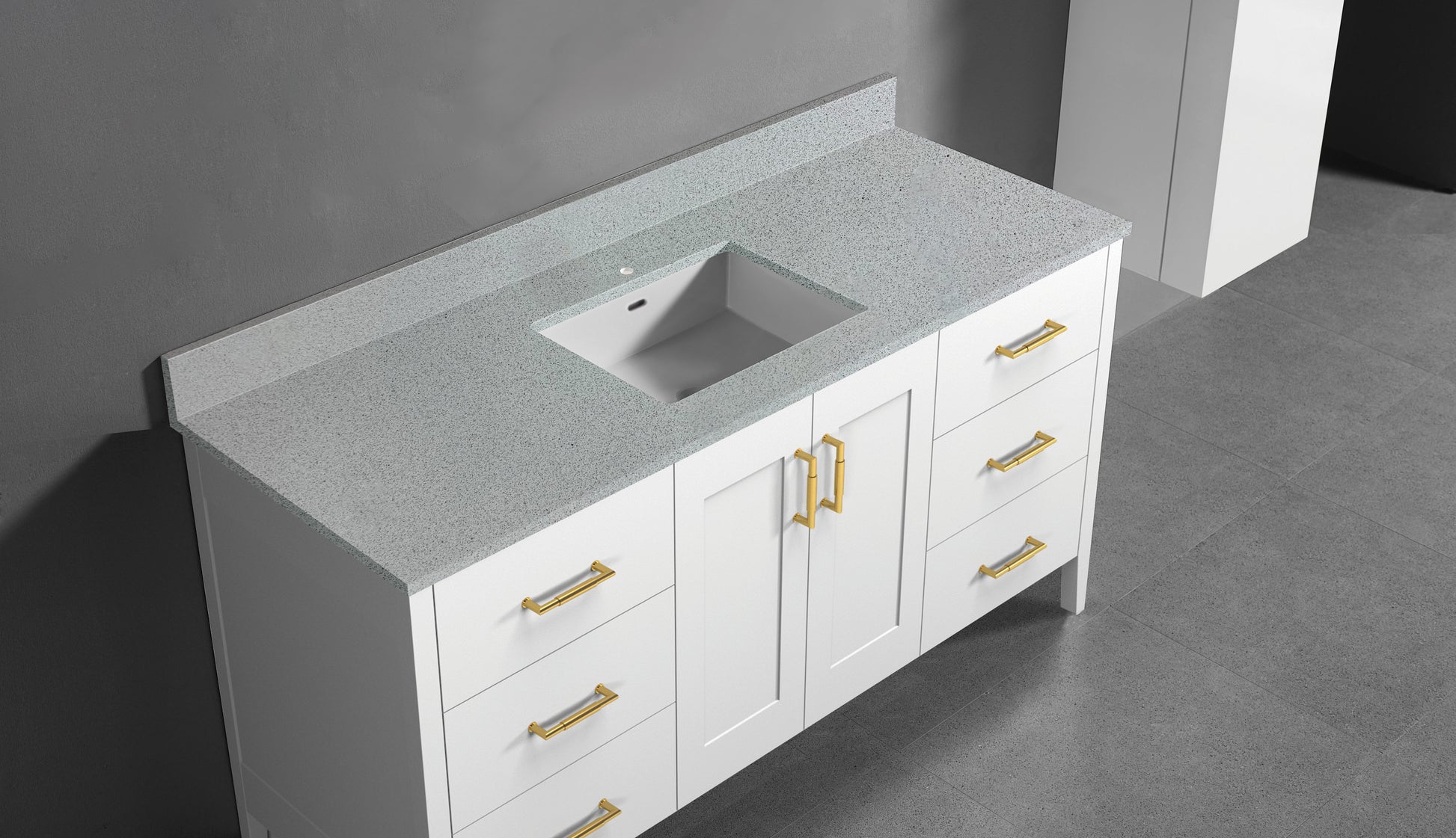 Madeli Quartzstone Countertop, 60" x 18" x 3/4"