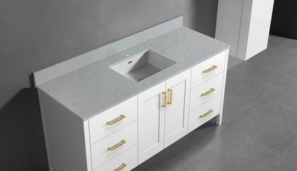 Madeli Quartzstone Countertop, 60" x 18" x 3/4"