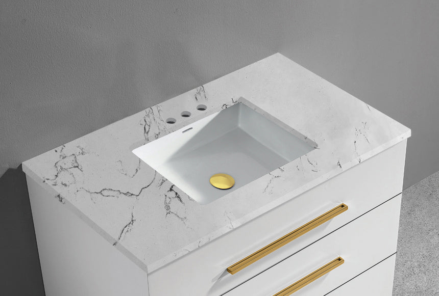 Quartzstone Countertop, 30" x 18" x 3/4"