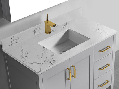 Quartzstone Countertop, 42" x 18" x 3/4"